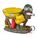 JAMAICAN MAN ASHTRAY 18" LARGE 1CT